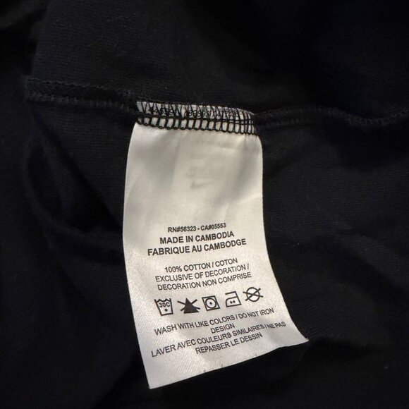 Nike Red Swoosh Logo Graphic Black T-Shirt Men’s Size XL - Picture 6 of 8